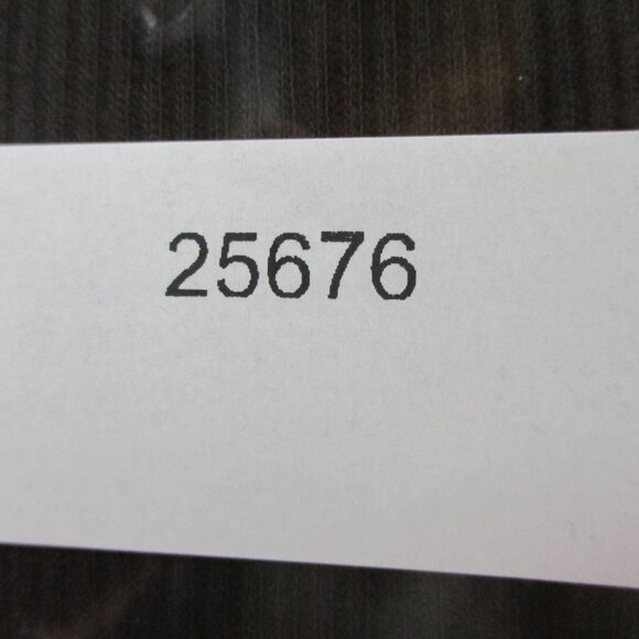 SKIMS Sheer Cotton Rib V Neck Tank Womens XL Soot Black Cropped Top NWT NEW - Picture 9 of 9